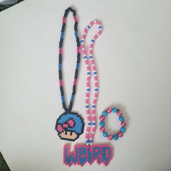 3 Piece Perler-Kandi PonyBead Set - Pink/Blue - Picture 2 of 3